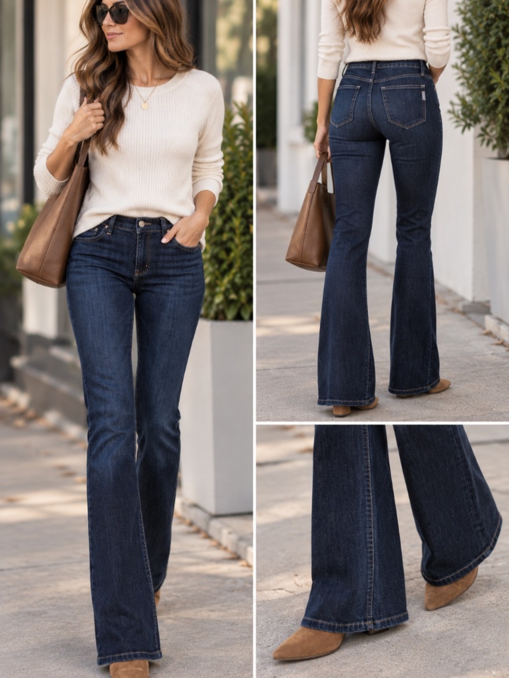 PAIGE Premium Denim Kahala Bootcut Jeans 27 Dark Wash Made USA